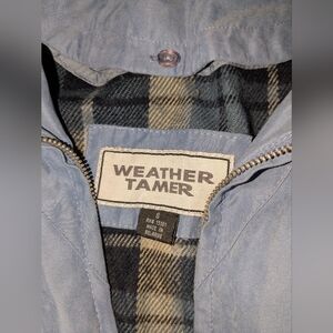 Vintage Weather Tamer Blue Jacket Size Small With Removable Lining